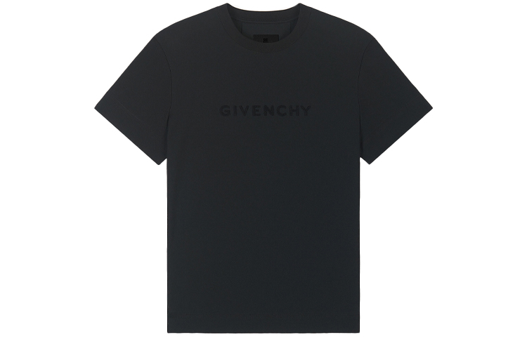 (Women) GIVENCHY Letter Print Crew Neck Short Sleeve T-Shirt Women Black BW707Z30NH-001 圖 2