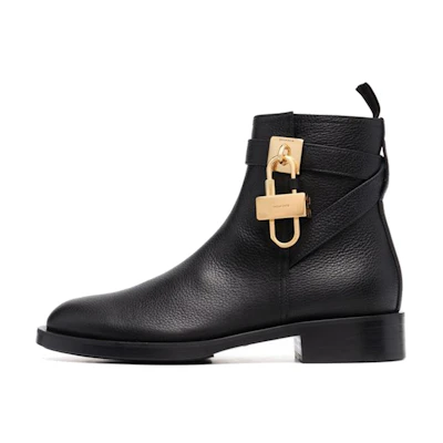 (W) Givenchy Lock 'Fashion Casual Ankle Boot Black'