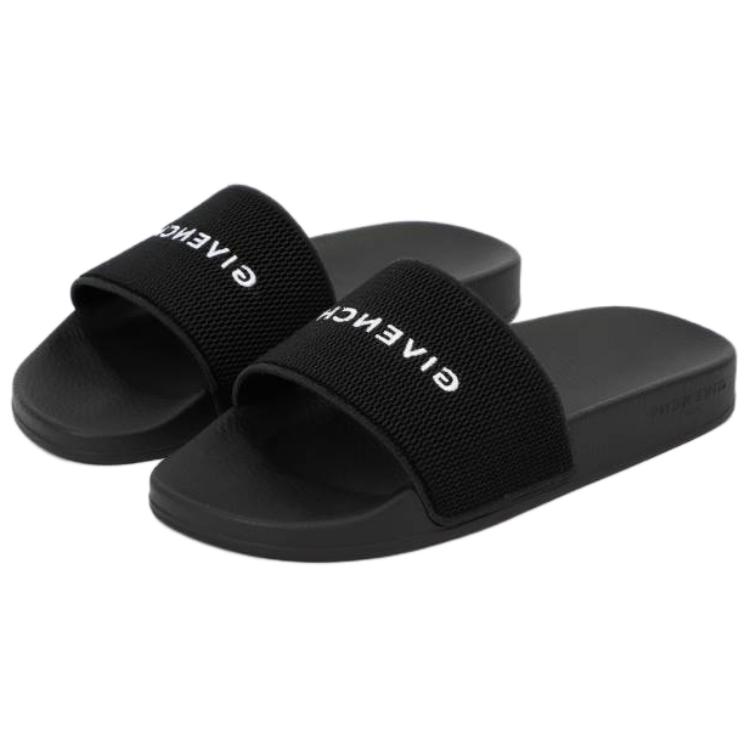 (W) Givenchy Logo 'Black Fashion Slide' 圖 3