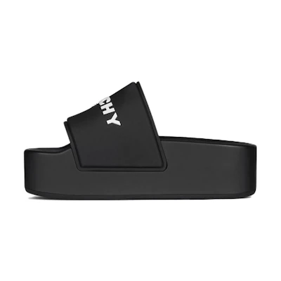 (W) Givenchy Logo Embossed Platform Sandal 'Black'