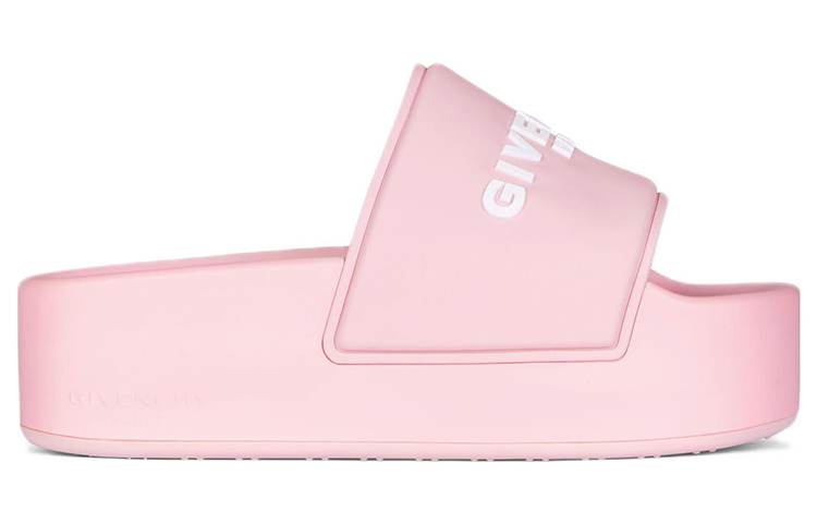 Order （女款）Givenchy 壓紋標誌厚底涼鞋 '花粉粉紅色' BE306QE1F3-674