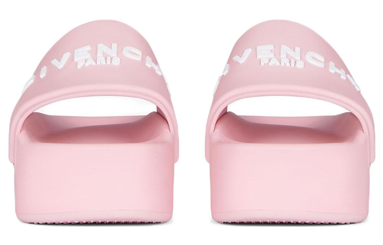 Shop （女款）Givenchy 壓紋標誌厚底涼鞋 '花粉粉紅色' BE306QE1F3-674