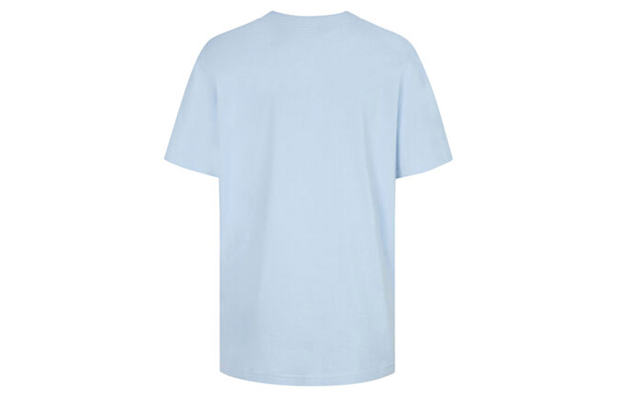 (Women) Givenchy Logo Embroidered Short Sleeve T-Shirt Light Blue BW707Z3Z3Z-450 圖 3