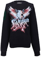 (Women) GIVENCHY Logo Graphic Cotton Raglan Sweatshirt Black. BW70523Z0Q-001 (Women) GIVENCHY Logo Graphic Cotton Raglan Sweatshirt Black. BW70523Z0Q-001