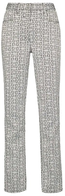 (W) ジバンシィ ロゴ ジャカード ハイウエスト ストレート カジュアルパンツ ホワイト BW50Q513N0-004 Order (W) ジバンシィ ロゴ ジャカード ハイウエスト ストレート カジュアルパンツ ホワイト BW50Q513N0-004