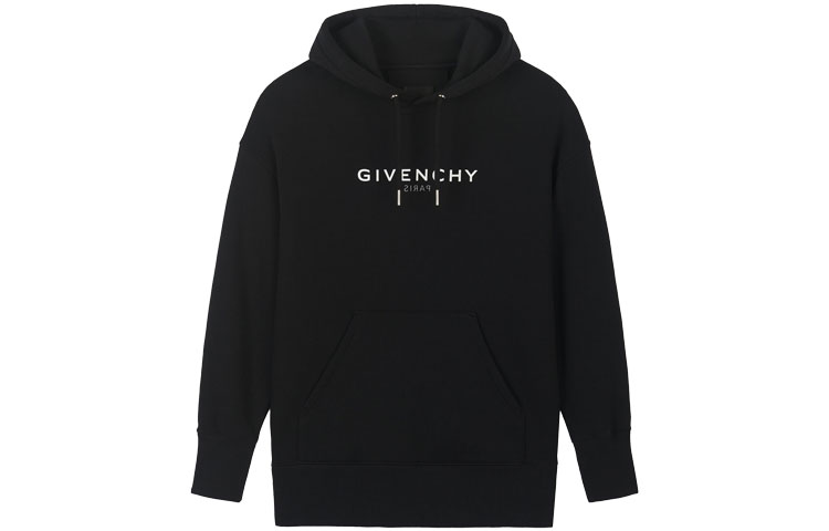 (Women) GIVENCHY Logo Print Hoodie Black. BWJ01Z3Z5W-001