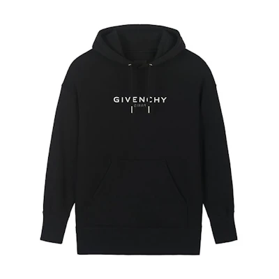(Women) GIVENCHY Logo Print Hoodie Black. BWJ01Z3Z5W-001