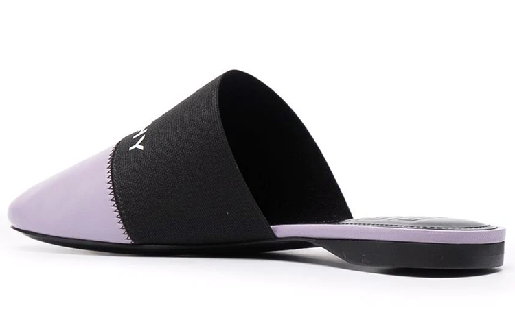 (W) Givenchy Logo Print Spliced Leather Mule 'Purple' 圖 3