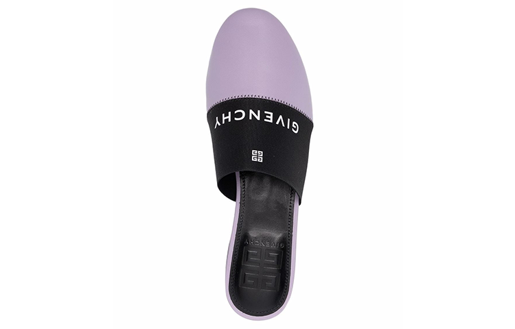 (W) Givenchy Logo Print Spliced Leather Mule 'Purple' 圖 4