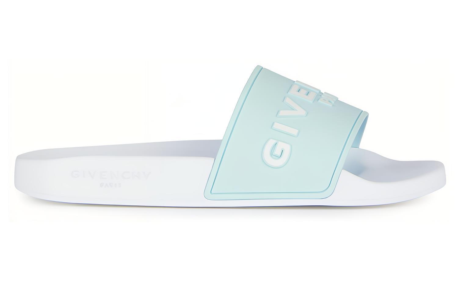 Order (W) Givenchy Sandalias Logo 'Blanco Verde Aqua' BE3004E-0SQ-148