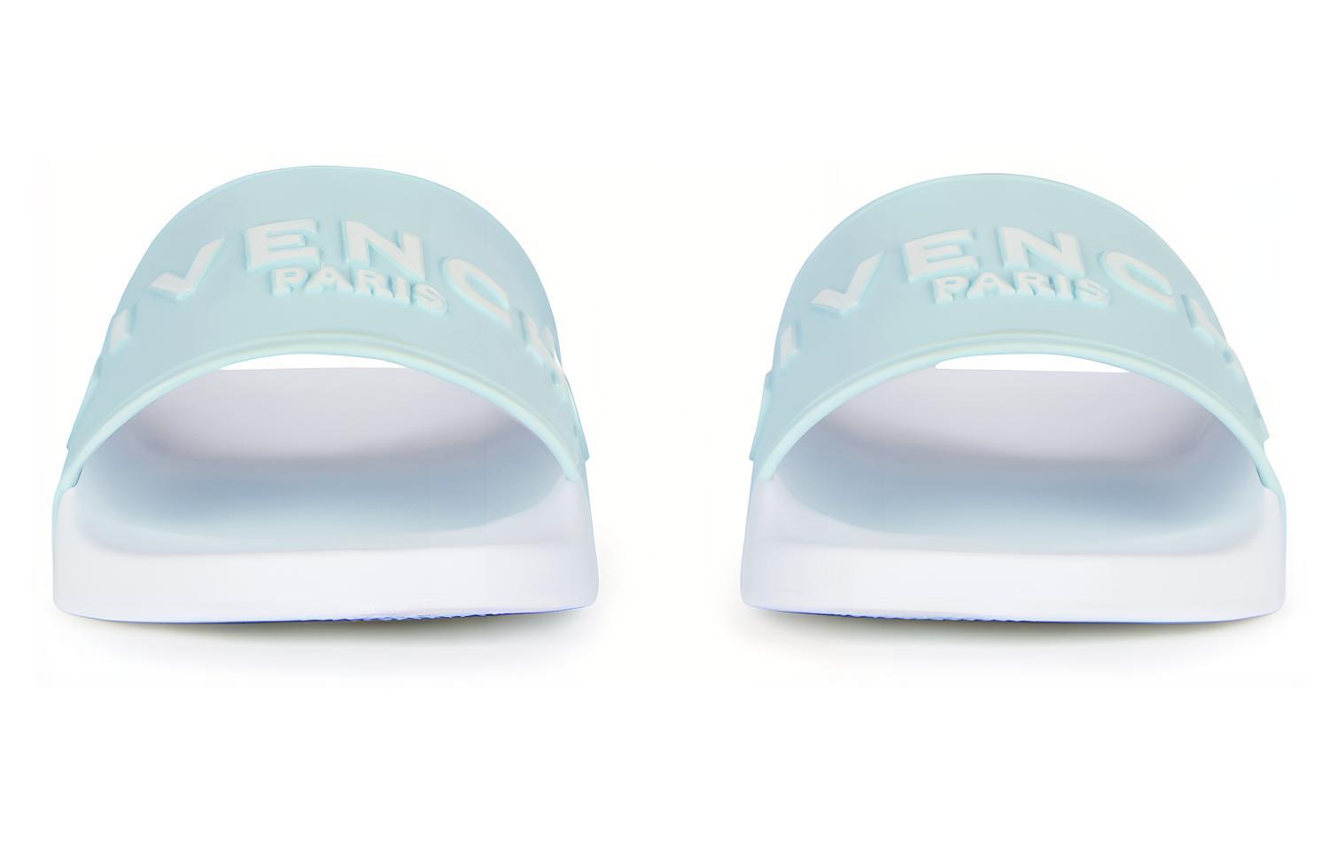 Lookbook (W) Givenchy Sandalias Logo 'Blanco Verde Aqua' BE3004E-0SQ-148