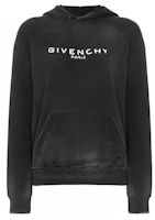 (Women) Givenchy Logo Vintage Hoodie Black - BW70513Z0L-001 (Women) Givenchy Logo Vintage Hoodie Black - BW70513Z0L-001