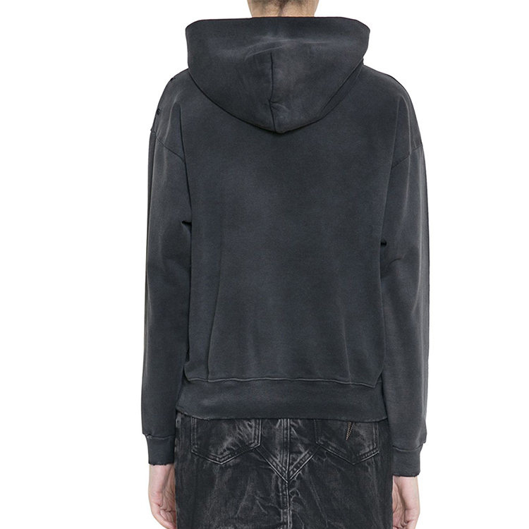 Shop (W) 纪梵希Logo复古连帽衫 黑色 BW70513Z0L-001