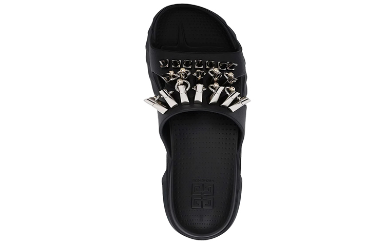 (W) Givenchy Marshmallow 'Studded Black Slides' 圖 4