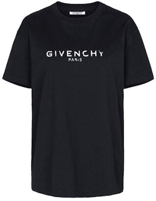 (W) Camiseta Negra Givenchy Melting Letters Logo BW70603Z0Y-001 Order (W) Camiseta Negra Givenchy Melting Letters Logo BW70603Z0Y-001
