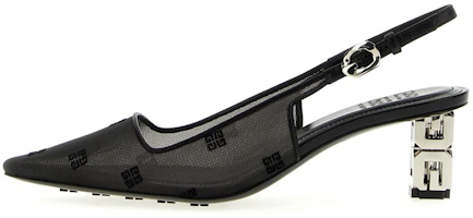 (Women) Givenchy Mesh Fabric Peep-Toe High Heels 'Black' BE402LE1PW-001 (Women) Givenchy Mesh Fabric Peep-Toe High Heels 'Black' BE402LE1PW-001