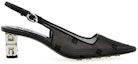 Order (Women) Givenchy Mesh Fabric Peep-Toe High Heels 'Black' BE402LE1PW-001