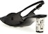 (Women) Givenchy Mesh Fabric Peep-Toe High Heels 'Black' BE402LE1PW-001