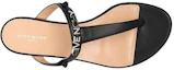 Shop (W) Givenchy Zwart Leren Peep-Toe Chunky Hak Sandalen Met Metalen Logo BE3059E0XT-001