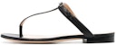 (W) Sandal Tumit Tebal Lambskin Logo Besi Givenchy 'Hitam' Peep-Toe BE3059E0XT-001