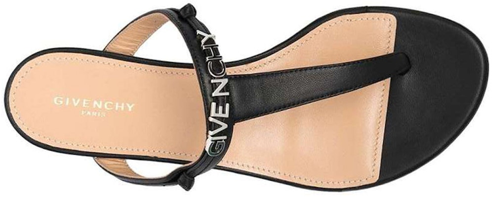 (W) Givenchy Sandalia Negra Tacón Grueso Lambskin con Logo Metálico y Punta Abierta BE3059E0XT-001 Shop (W) Givenchy Sandalia Negra Tacón Grueso Lambskin con Logo Metálico y Punta Abierta BE3059E0XT-001