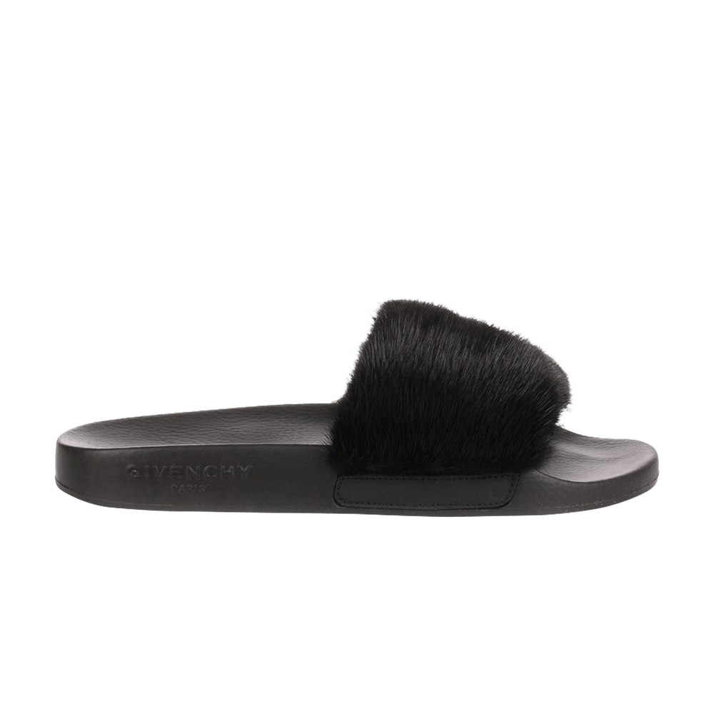 (Women) Givenchy Mink Slide 'Black'  25739033-1-3420