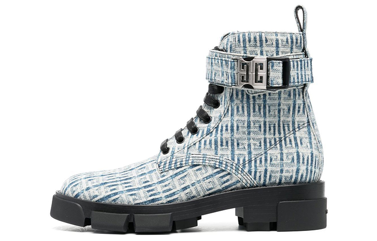 (W) Givenchy Monogram Lace-Up Ankle Boot 'Blue'