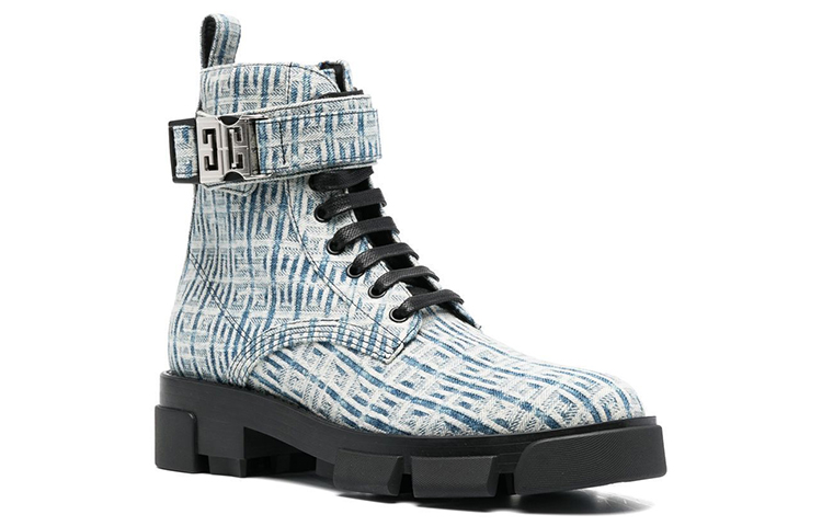 (W) Givenchy Monogram Lace-Up Ankle Boot 'Blue' 圖 2