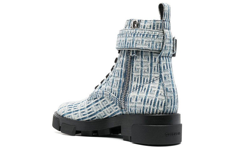 (W) Givenchy Monogram Lace-Up Ankle Boot 'Blue' 圖 3