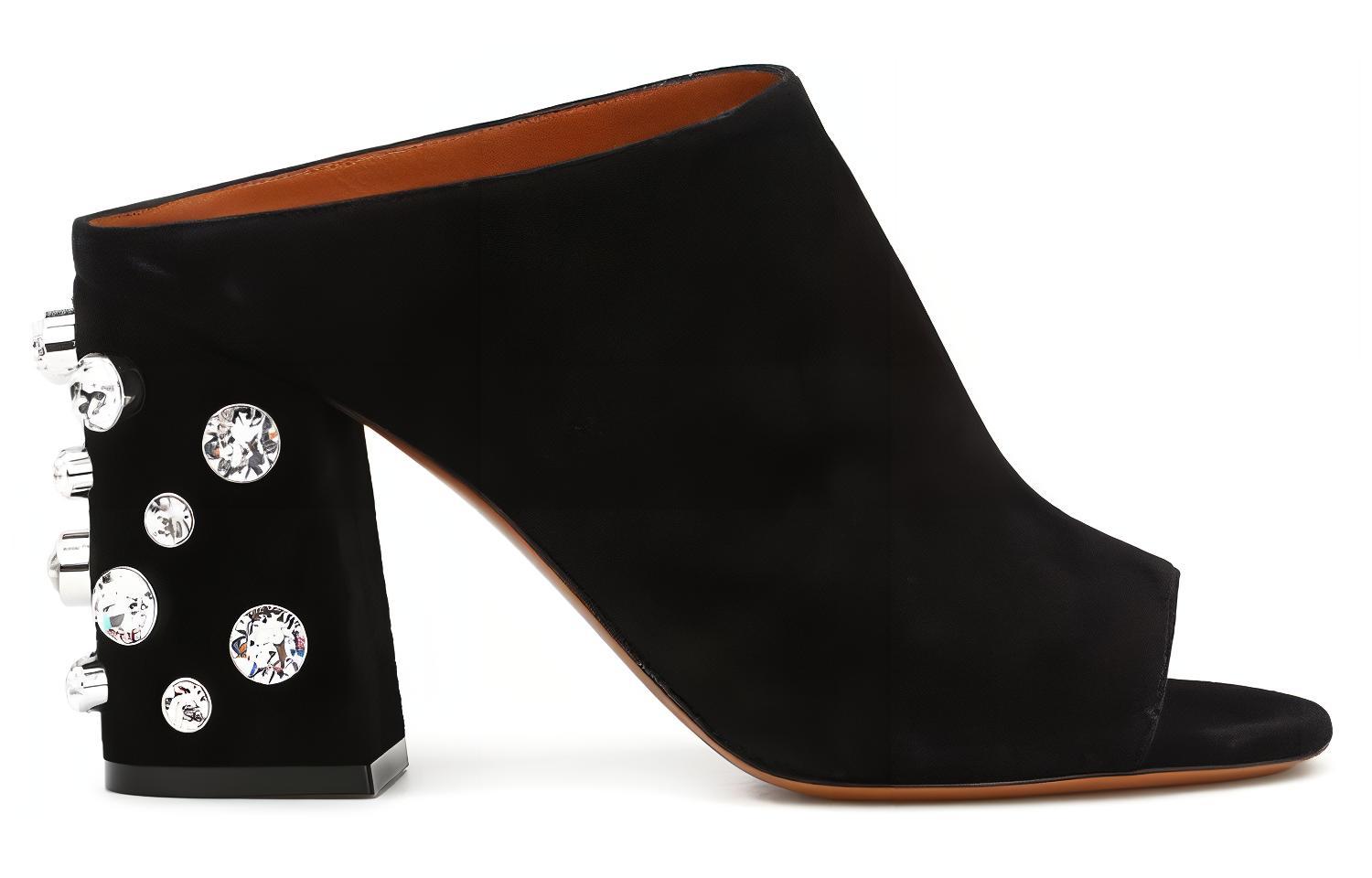 Order (W) Givenchy Mule 'Terciopelo Negro Punta Abierta' BE09146107-001