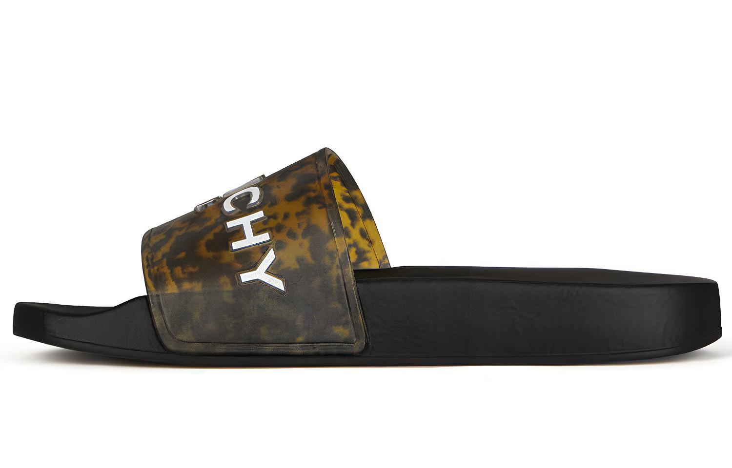 (Women) Givenchy Paris Flat Sandals 'Yellow Black' BE3004E124-003