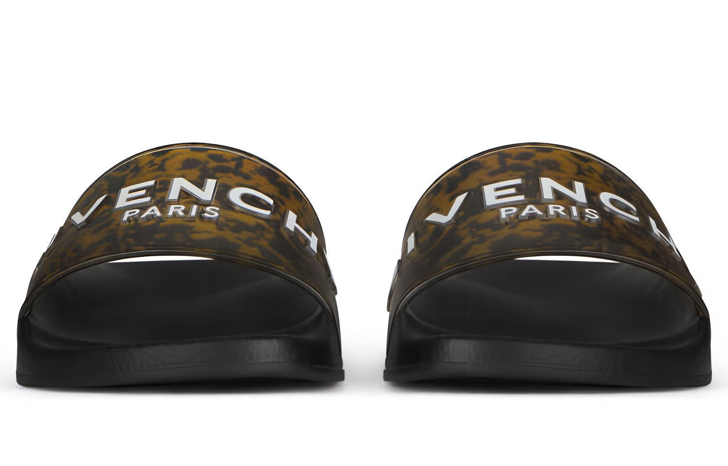 Lookbook (Women) Givenchy Paris Flat Sandals 'Yellow Black' BE3004E124-003