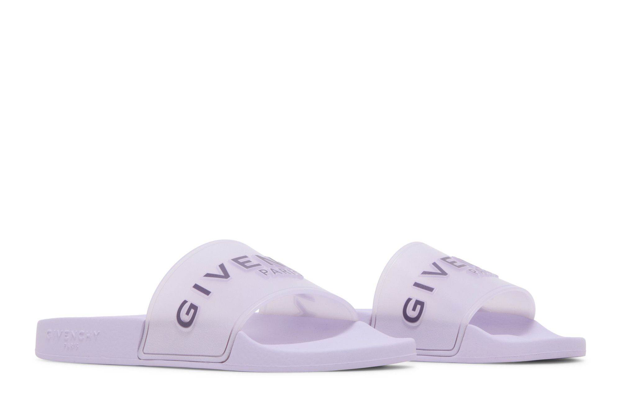 Cheap (Women) Givenchy Paris Flat Slide 'Lilac'  BE3004E1D3-540