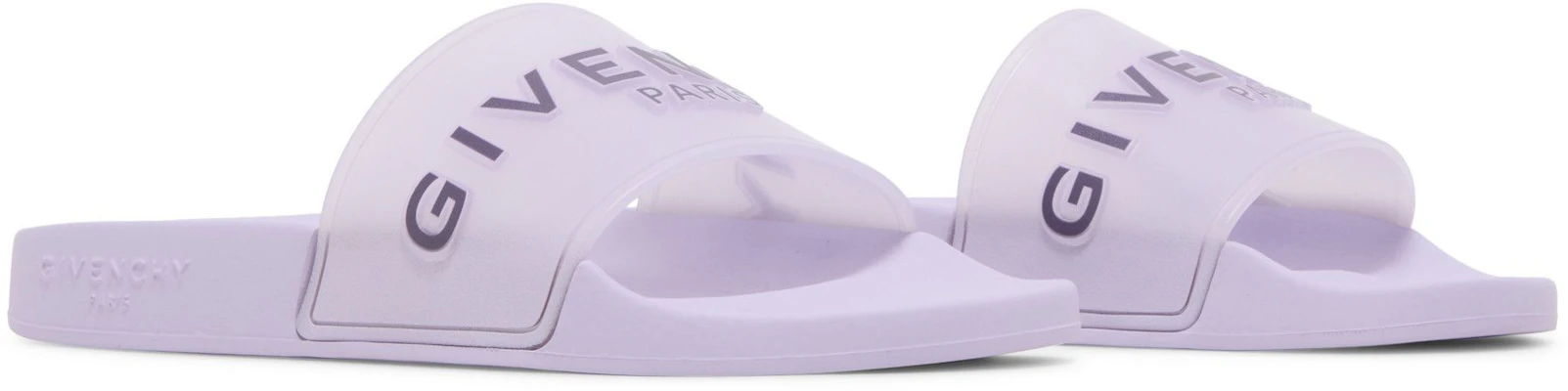 (Women) Givenchy Paris Flat Slide 'Lilac' BE3004E1D3-540 Cheap (Women) Givenchy Paris Flat Slide 'Lilac' BE3004E1D3-540