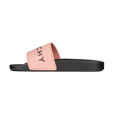 (W) Givenchy Paris Rubber Slide 'Pink Black'