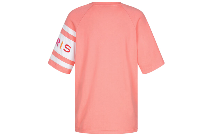 Lookbook (W) 지방시 핑크 로고 레인보우 자수 반팔 티셔츠 BW706V3Z1X-652