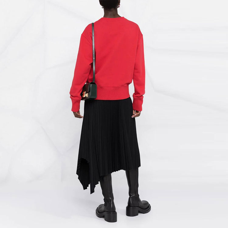 Shop (W) Givenchy 紅玫瑰印花長袖圓領運動衫 BWJ0213Z75-640