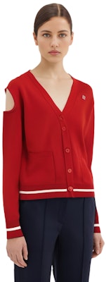 (W) Givenchy Sweater Merah V-Neck Logo Kancing Lengan Panjang Wanita. BW90L04ZBJ-616 Shop (W) Givenchy Sweater Merah V-Neck Logo Kancing Lengan Panjang Wanita. BW90L04ZBJ-616