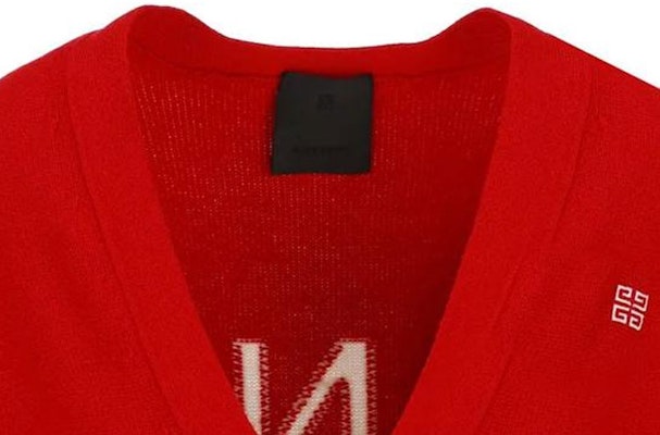(W) Givenchy Sweater Merah V-Neck Logo Kancing Lengan Panjang Wanita. BW90L04ZBJ-616 Purchase (W) Givenchy Sweater Merah V-Neck Logo Kancing Lengan Panjang Wanita. BW90L04ZBJ-616