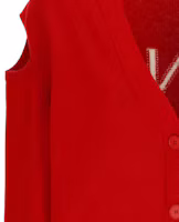 Details for (W) Givenchy 女士紅色V領扣式長袖Logo毛衣 BW90L04ZBJ-616