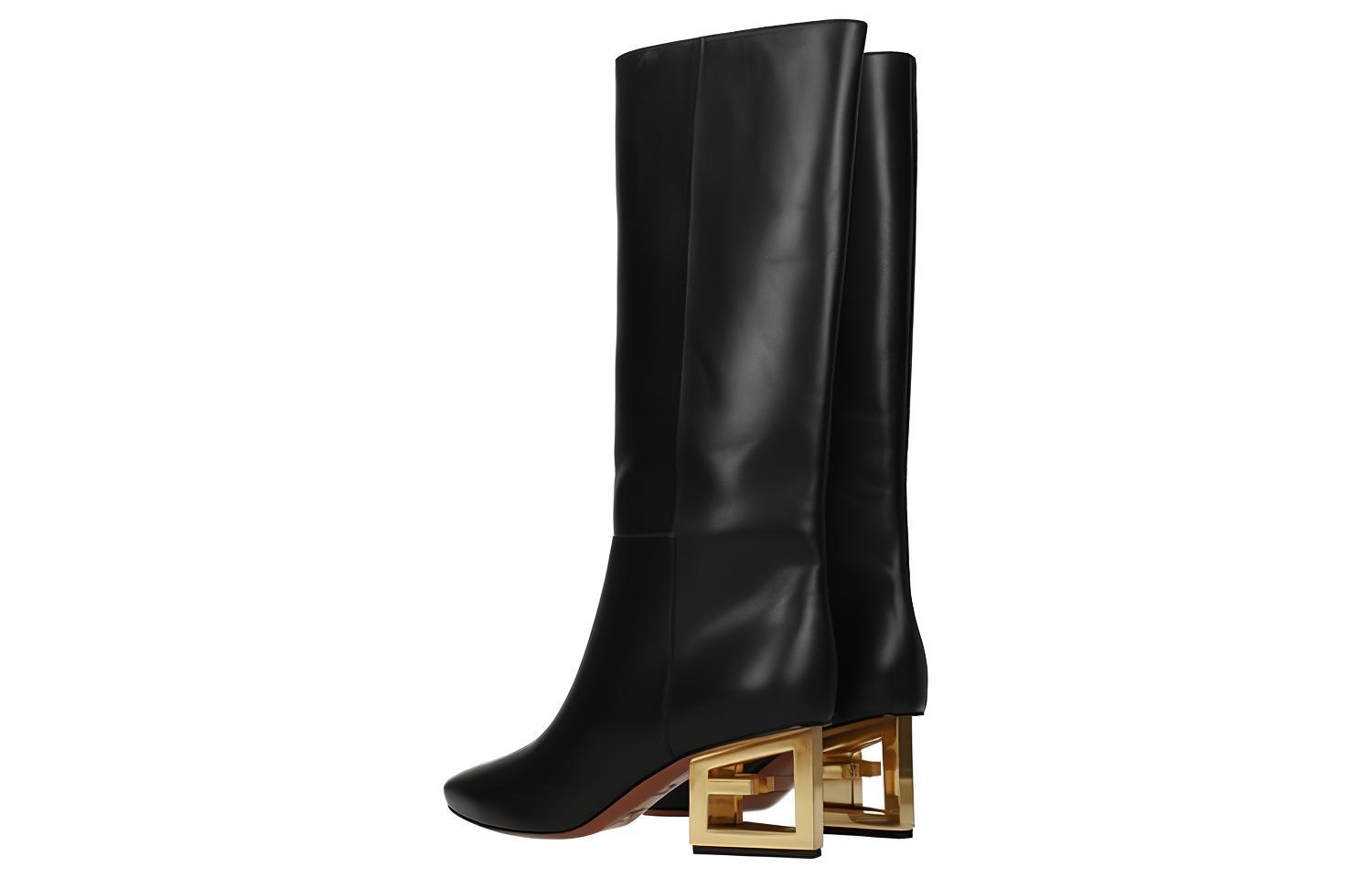 Lookbook (W) Bota Alta Retro Givenchy 'Cuero Negro' BE7014E0A1-001