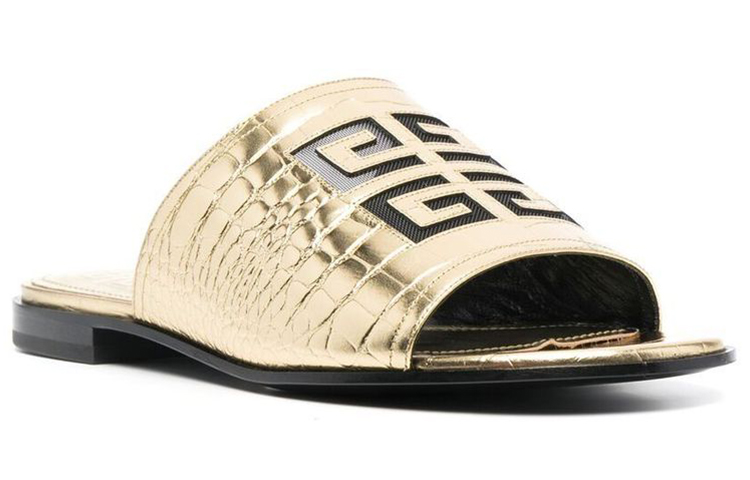 Order (W) 纪梵希金色凉鞋 BE305EE0ZD4G-710