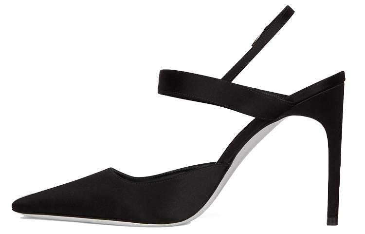 (W) Givenchy Satin Buckle High Heels 'Black'