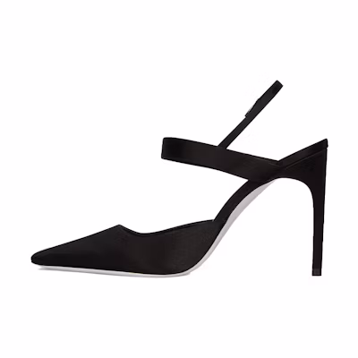 (W) Givenchy Satin Buckle High Heels 'Black'