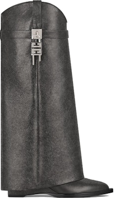 (Women) Givenchy Shark Lock 'Black Leather Zipper High-Top Boots' BE702YE1WZ-001 Order (Women) Givenchy Shark Lock 'Black Leather Zipper High-Top Boots' BE702YE1WZ-001