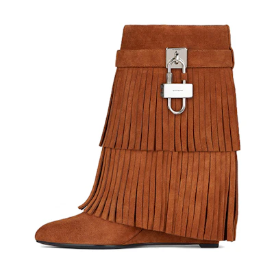(W) Givenchy Shark Lock 'Brown Tassel'