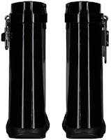 Shop GIVENCHY紀梵希 Shark Lock 漆皮牛皮 套穿式 時尚短靴 女款 黑色