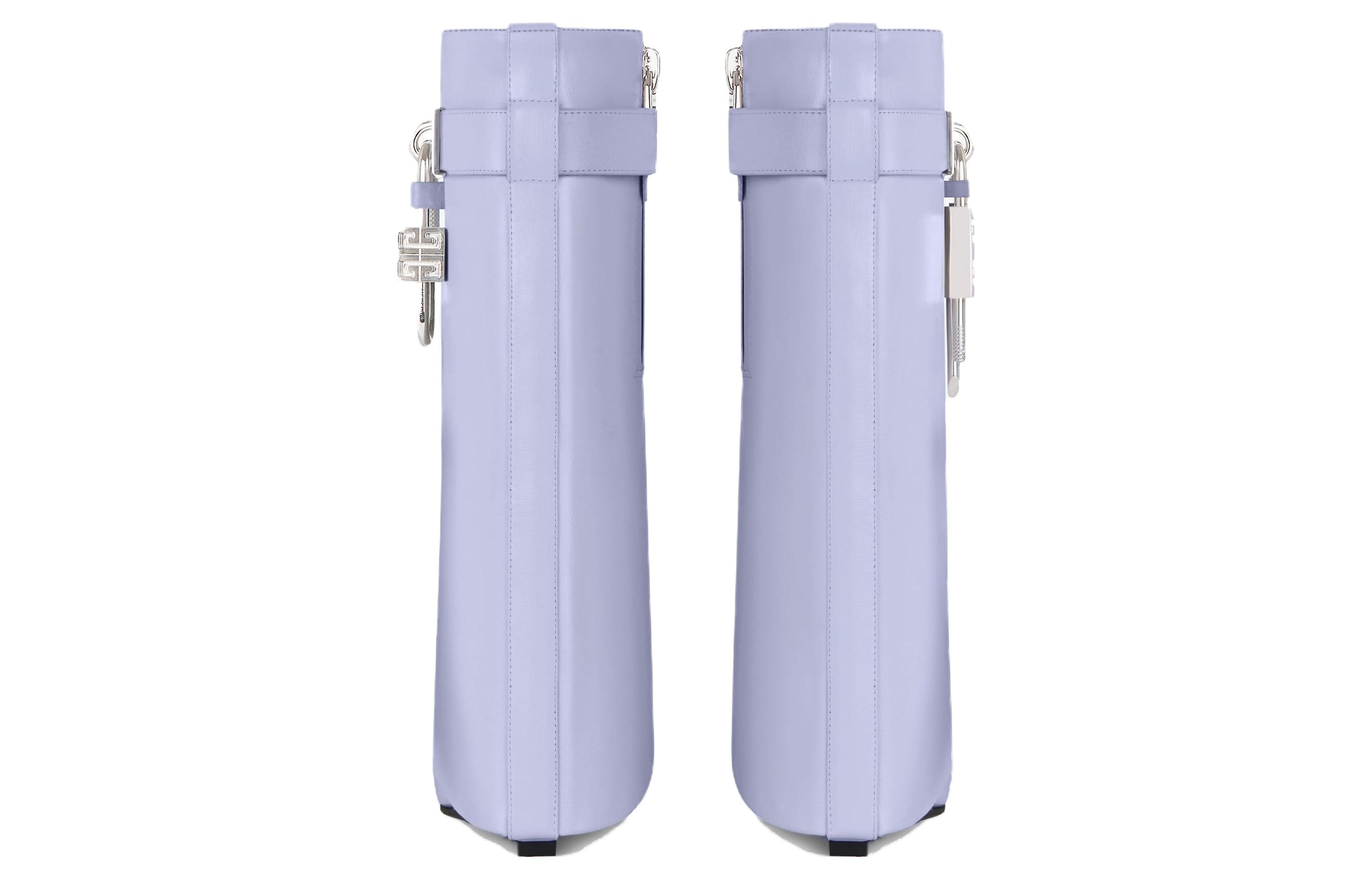 Shop GIVENCHY紀梵希 小牛皮 舒適簡約 短靴 9cm 女款 薰衣草