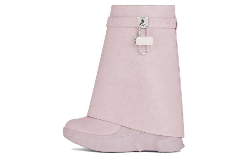 (Women) Givenchy Shark Lock Biker Ankle Boot 'Light Pink' BE603SE1SM-681