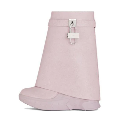 (W) Givenchy Shark Lock Biker Ankle Boot 'Light Pink'